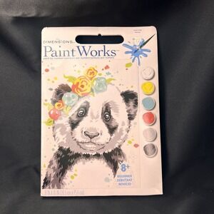 Paint Works Dimensions Paint By Number Kit 8"X10"-Panda
